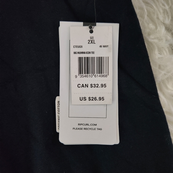 Rip Curl Standard Fit Big Mumma Icon Tee. Size 2XL. New. - Picture 8 of 8